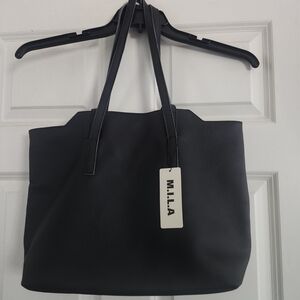 M.I.L.A Black Women's Tote Bag